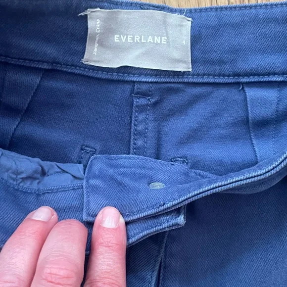 Everlane Wide Leg Crop Jean, Blue, Size 4 - Picture 2 of 4